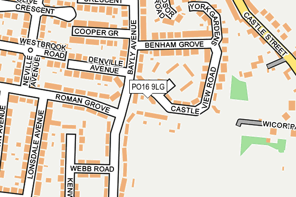 PO16 9LG map - OS OpenMap – Local (Ordnance Survey)