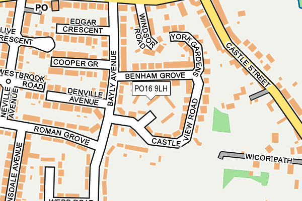 PO16 9LH map - OS OpenMap – Local (Ordnance Survey)