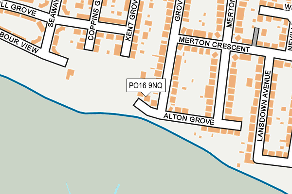 PO16 9NQ map - OS OpenMap – Local (Ordnance Survey)