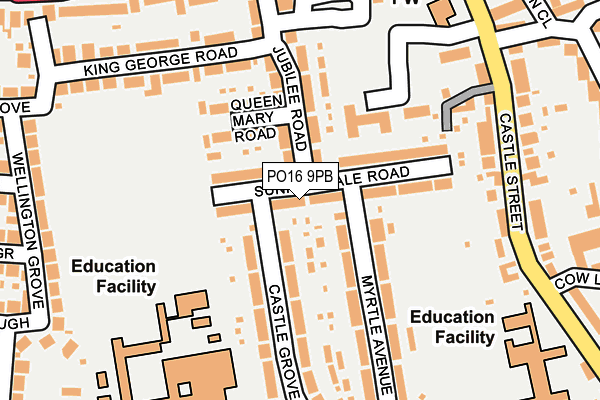 PO16 9PB map - OS OpenMap – Local (Ordnance Survey)