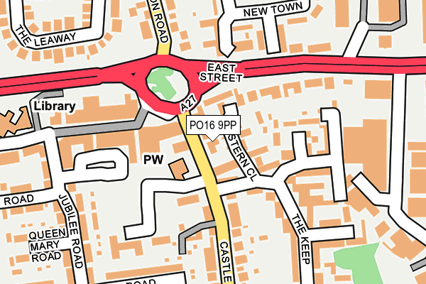 PO16 9PP map - OS OpenMap – Local (Ordnance Survey)