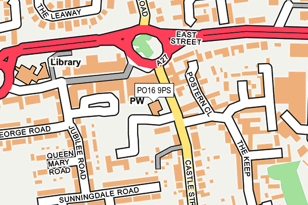 PO16 9PS map - OS OpenMap – Local (Ordnance Survey)