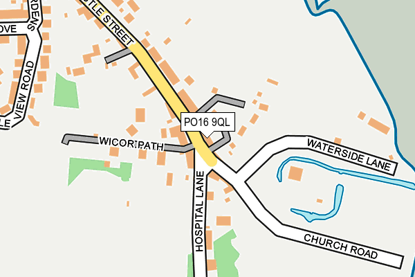 PO16 9QL map - OS OpenMap – Local (Ordnance Survey)