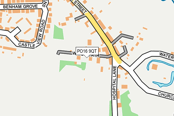 PO16 9QT map - OS OpenMap – Local (Ordnance Survey)