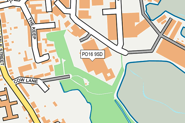 PO16 9SD map - OS OpenMap – Local (Ordnance Survey)