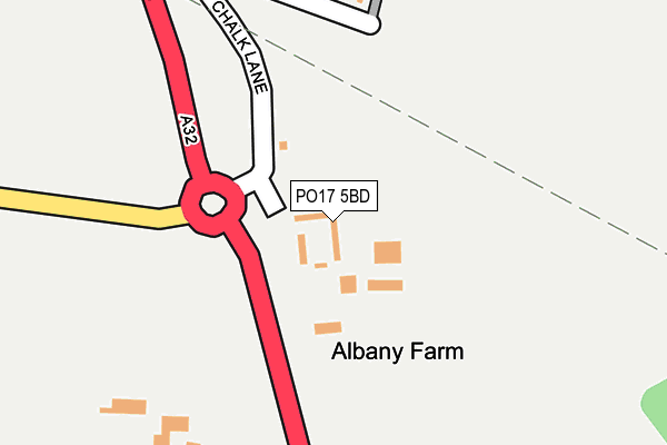 Map of ALBANY FARM CARE (HAMPSHIRE) LIMITED at local scale