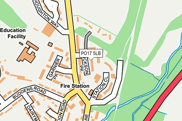 PO17 5LB map - OS OpenMap – Local (Ordnance Survey)