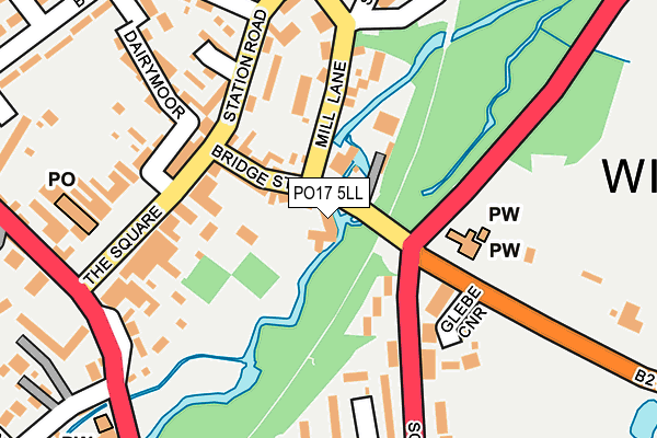 PO17 5LL map - OS OpenMap – Local (Ordnance Survey)