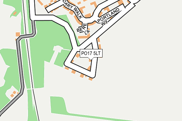 PO17 5LT map - OS OpenMap – Local (Ordnance Survey)