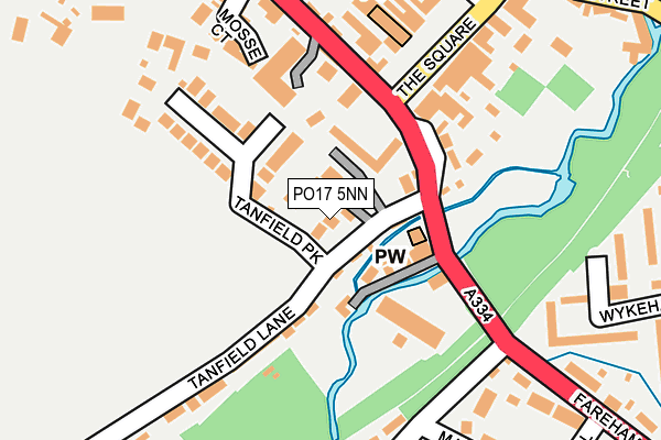 PO17 5NN map - OS OpenMap – Local (Ordnance Survey)