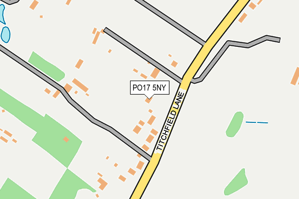PO17 5NY map - OS OpenMap – Local (Ordnance Survey)