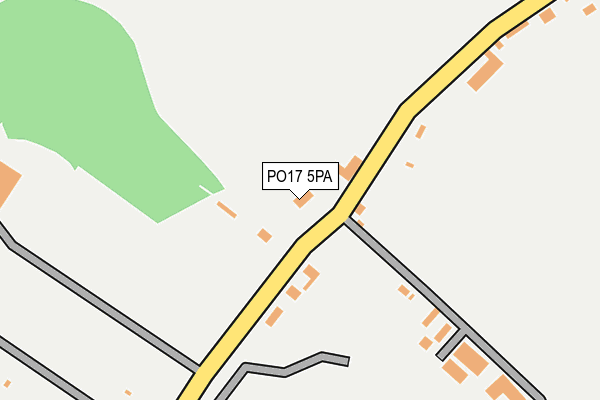 PO17 5PA map - OS OpenMap – Local (Ordnance Survey)