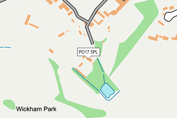 PO17 5PL map - OS OpenMap – Local (Ordnance Survey)