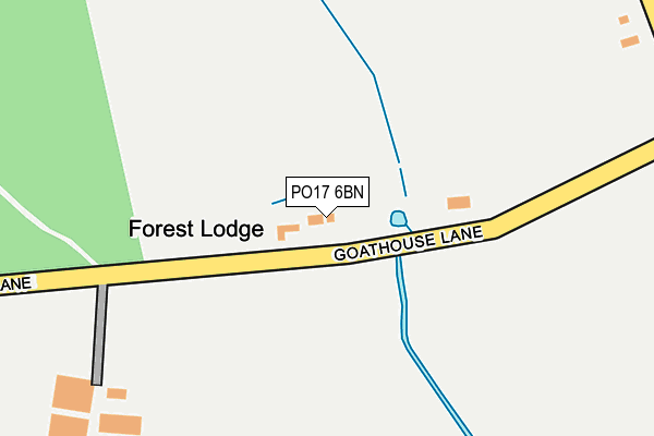 PO17 6BN map - OS OpenMap – Local (Ordnance Survey)