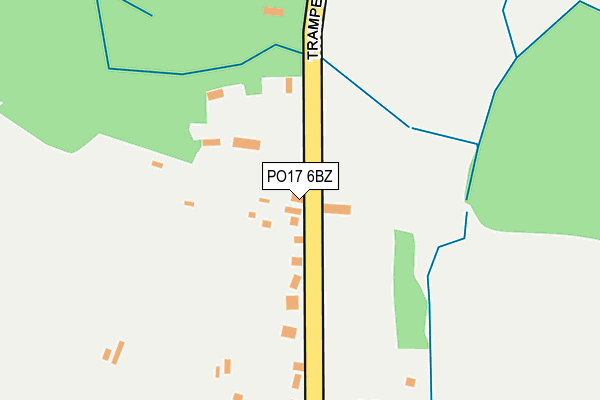 PO17 6BZ map - OS OpenMap – Local (Ordnance Survey)