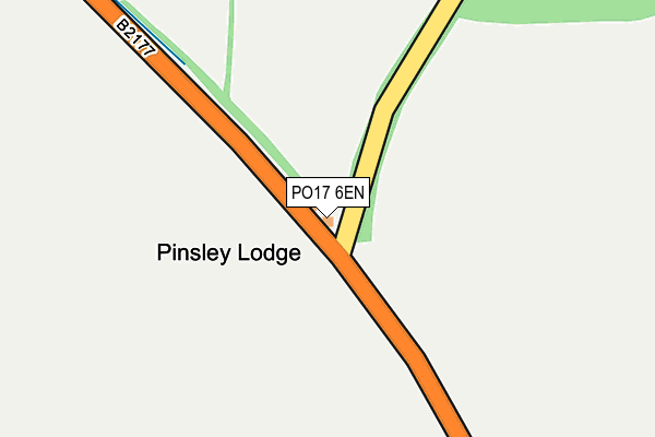 PO17 6EN map - OS OpenMap – Local (Ordnance Survey)