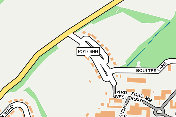 PO17 6HH map - OS OpenMap – Local (Ordnance Survey)