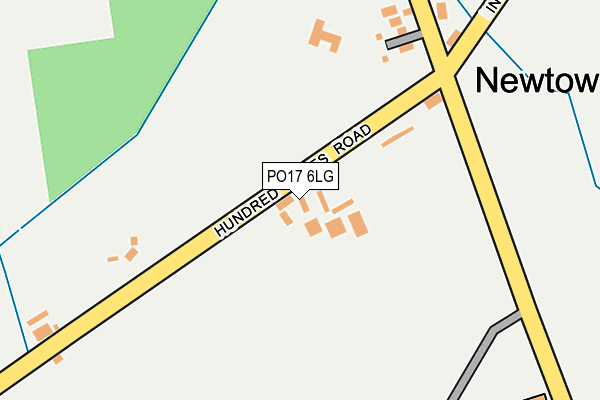 PO17 6LG map - OS OpenMap – Local (Ordnance Survey)