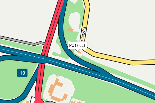 PO17 6LT map - OS OpenMap – Local (Ordnance Survey)