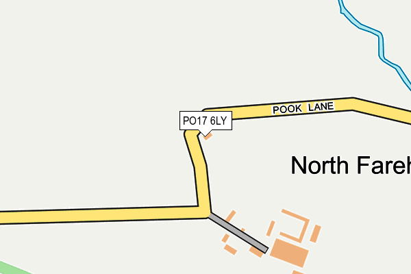 PO17 6LY map - OS OpenMap – Local (Ordnance Survey)