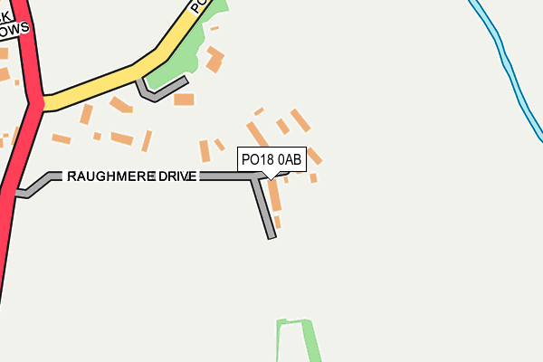 PO18 0AB map - OS OpenMap – Local (Ordnance Survey)