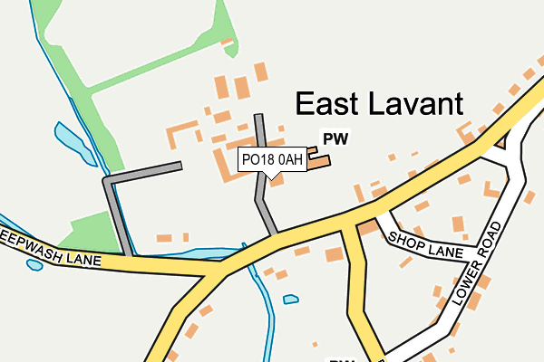 PO18 0AH map - OS OpenMap – Local (Ordnance Survey)