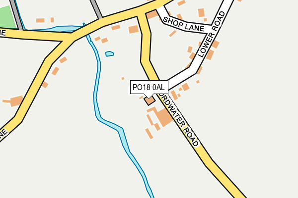 PO18 0AL map - OS OpenMap – Local (Ordnance Survey)