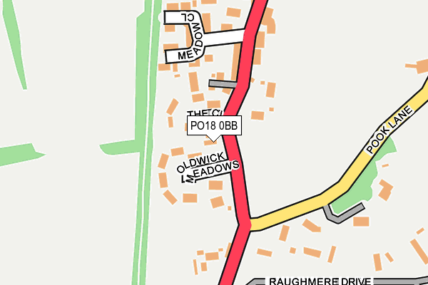 PO18 0BB map - OS OpenMap – Local (Ordnance Survey)