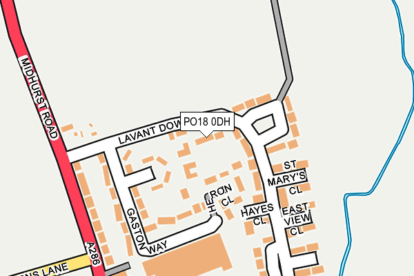 PO18 0DH map - OS OpenMap – Local (Ordnance Survey)