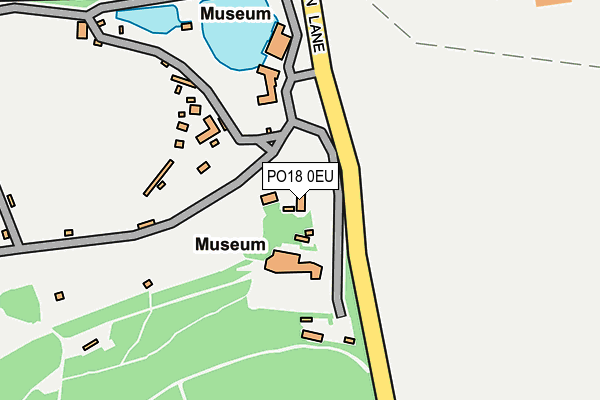 PO18 0EU map - OS OpenMap – Local (Ordnance Survey)