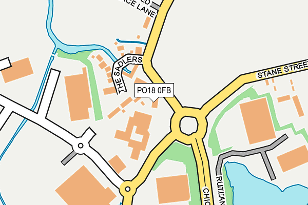PO18 0FB map - OS OpenMap – Local (Ordnance Survey)