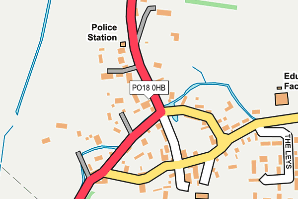 PO18 0HB map - OS OpenMap – Local (Ordnance Survey)