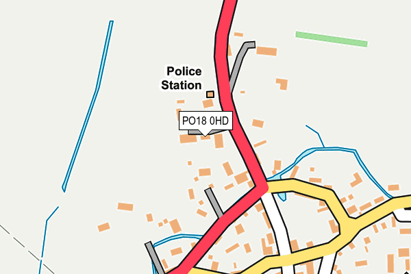 PO18 0HD map - OS OpenMap – Local (Ordnance Survey)