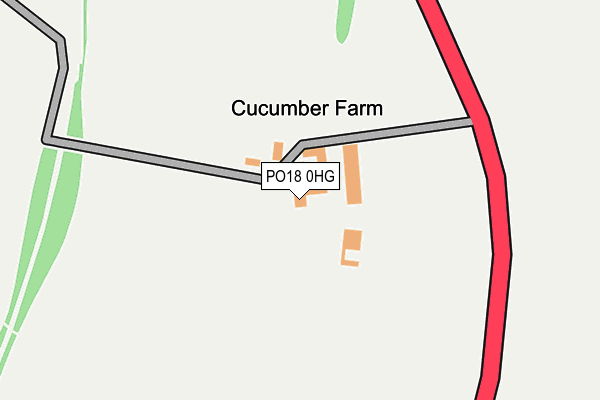 PO18 0HG map - OS OpenMap – Local (Ordnance Survey)