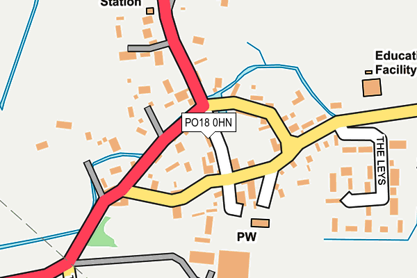 PO18 0HN map - OS OpenMap – Local (Ordnance Survey)