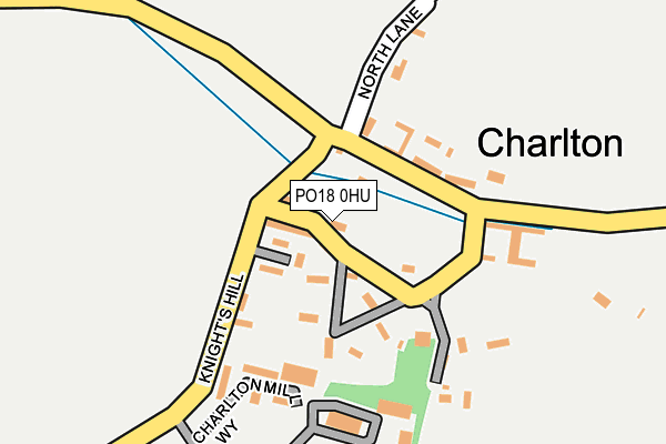 PO18 0HU map - OS OpenMap – Local (Ordnance Survey)