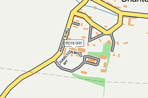 PO18 0HY map - OS OpenMap – Local (Ordnance Survey)