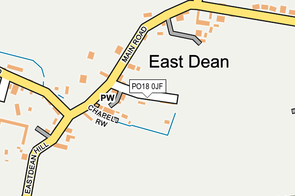 PO18 0JF map - OS OpenMap – Local (Ordnance Survey)
