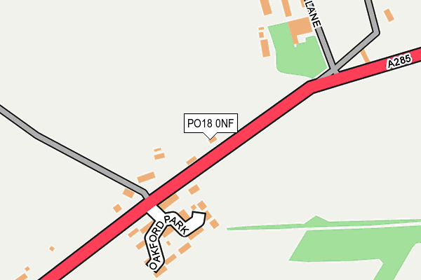 PO18 0NF map - OS OpenMap – Local (Ordnance Survey)