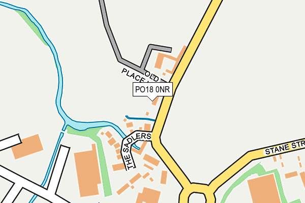 PO18 0NR map - OS OpenMap – Local (Ordnance Survey)