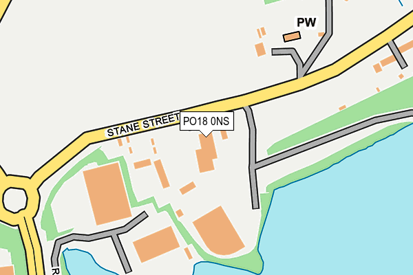 PO18 0NS map - OS OpenMap – Local (Ordnance Survey)