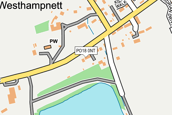 PO18 0NT map - OS OpenMap – Local (Ordnance Survey)