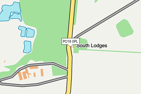 PO18 0PL map - OS OpenMap – Local (Ordnance Survey)