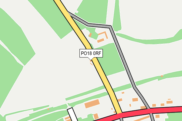 PO18 0RF map - OS OpenMap – Local (Ordnance Survey)