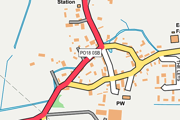 PO18 0SB map - OS OpenMap – Local (Ordnance Survey)