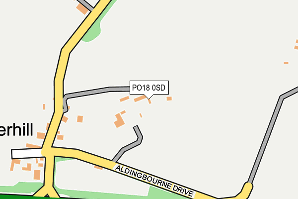 PO18 0SD map - OS OpenMap – Local (Ordnance Survey)