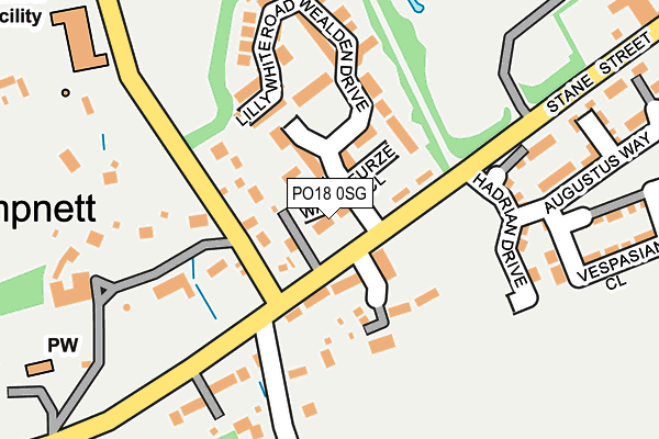 PO18 0SG map - OS OpenMap – Local (Ordnance Survey)