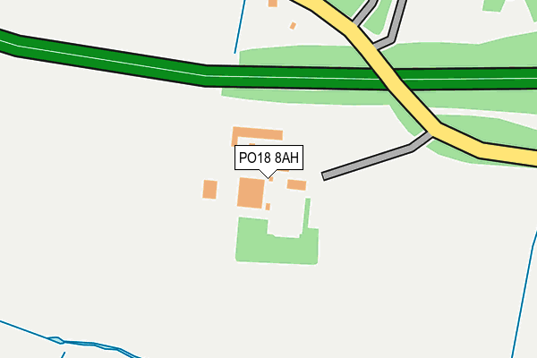 PO18 8AH map - OS OpenMap – Local (Ordnance Survey)