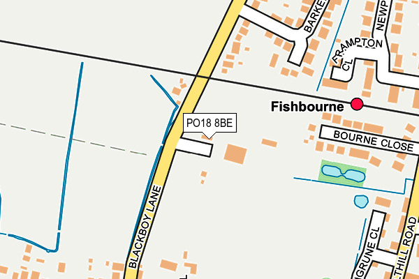 Map of FISHBOURNE CENTRE TRADING LIMITED at local scale