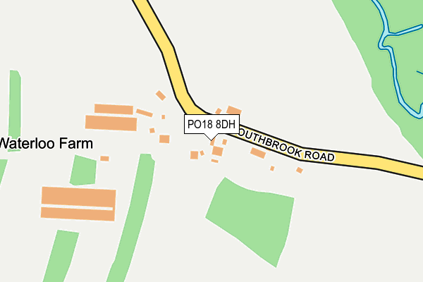 PO18 8DH map - OS OpenMap – Local (Ordnance Survey)